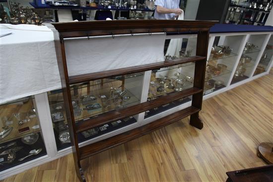 An 18th century oak dresser, W.5ft 1in. H.6ft 5in.